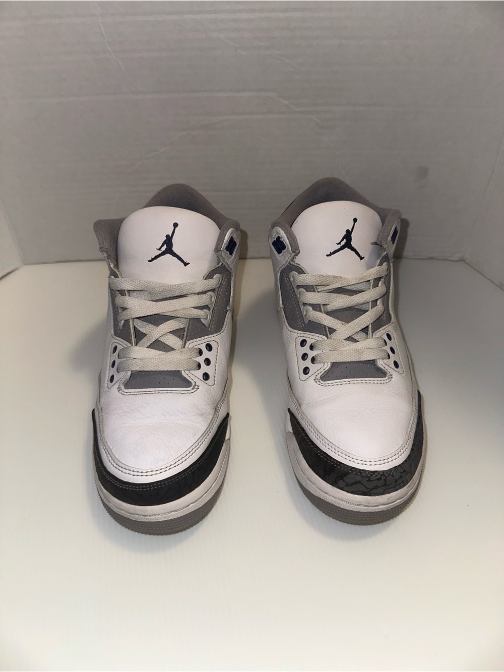 Jordan White Grey Black Retro Sneakers